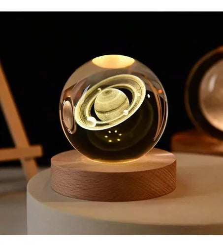 Esfera De Cristal Luz Led