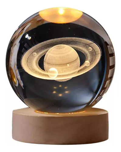 Esfera De Cristal Luz Led